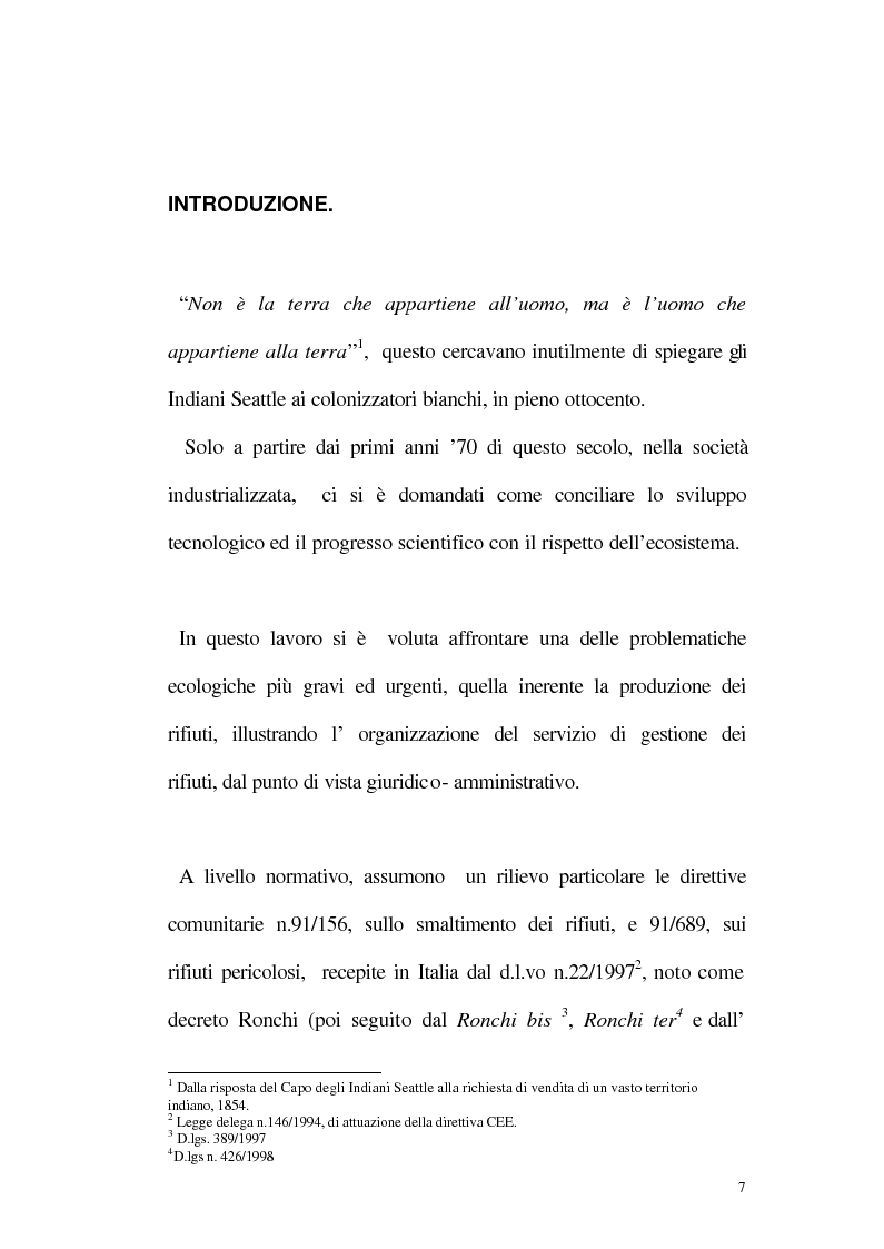 Anteprima della tesi: La disciplina giuridica della gestione dei rifiuti, Pagina 2