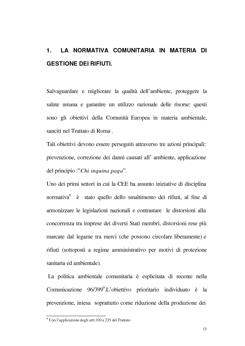 Anteprima della tesi: La disciplina giuridica della gestione dei rifiuti, Pagina 8