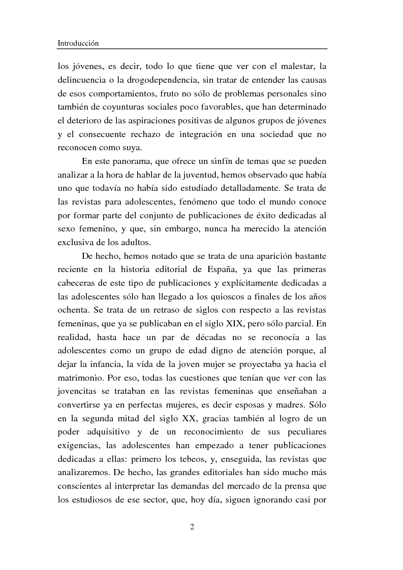 Anteprima della tesi: Cómo se habla de sexo en las revistas españolas para adolescentes, Pagina 2
