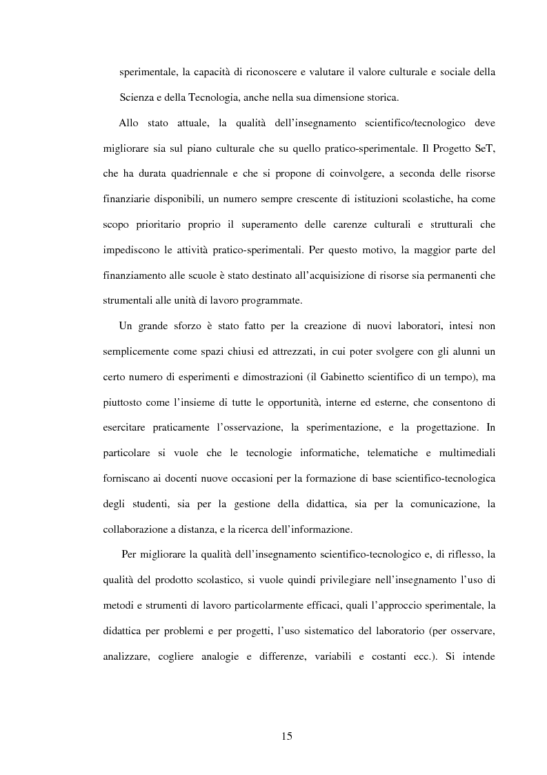 Anteprima della tesi: Il ruolo dell'insegnamento nella modificazione delle rappresentazioni mentali difformi. Un'esperienza di didattica dell'astronomia e della fisica per la scuola dell'obbligo., Pagina 14
