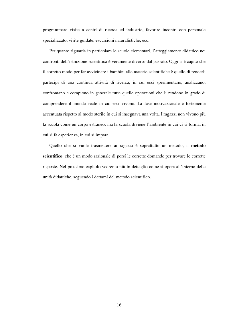 Anteprima della tesi: Il ruolo dell'insegnamento nella modificazione delle rappresentazioni mentali difformi. Un'esperienza di didattica dell'astronomia e della fisica per la scuola dell'obbligo., Pagina 15