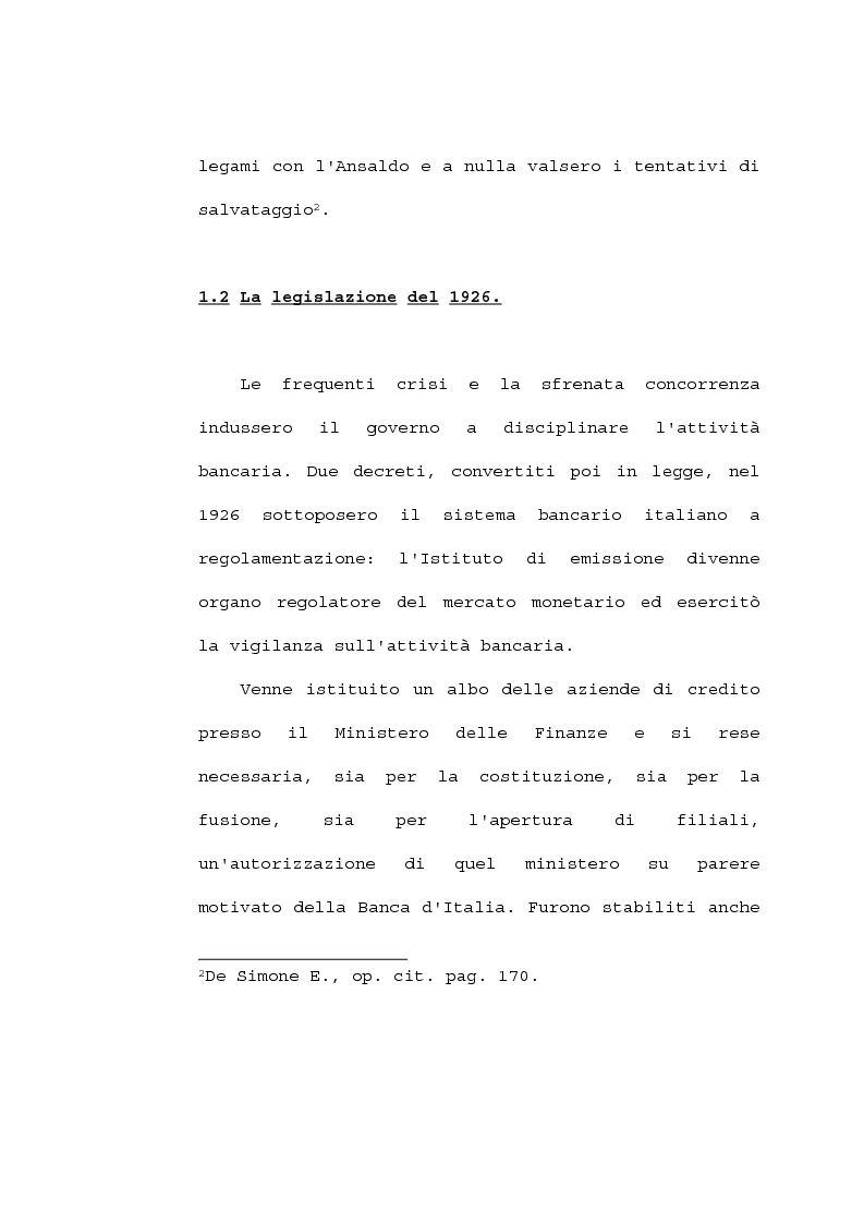 Anteprima della tesi: La partecipazione delle banche al capitale industriale, Pagina 11