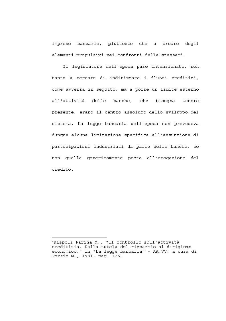 Anteprima della tesi: La partecipazione delle banche al capitale industriale, Pagina 13