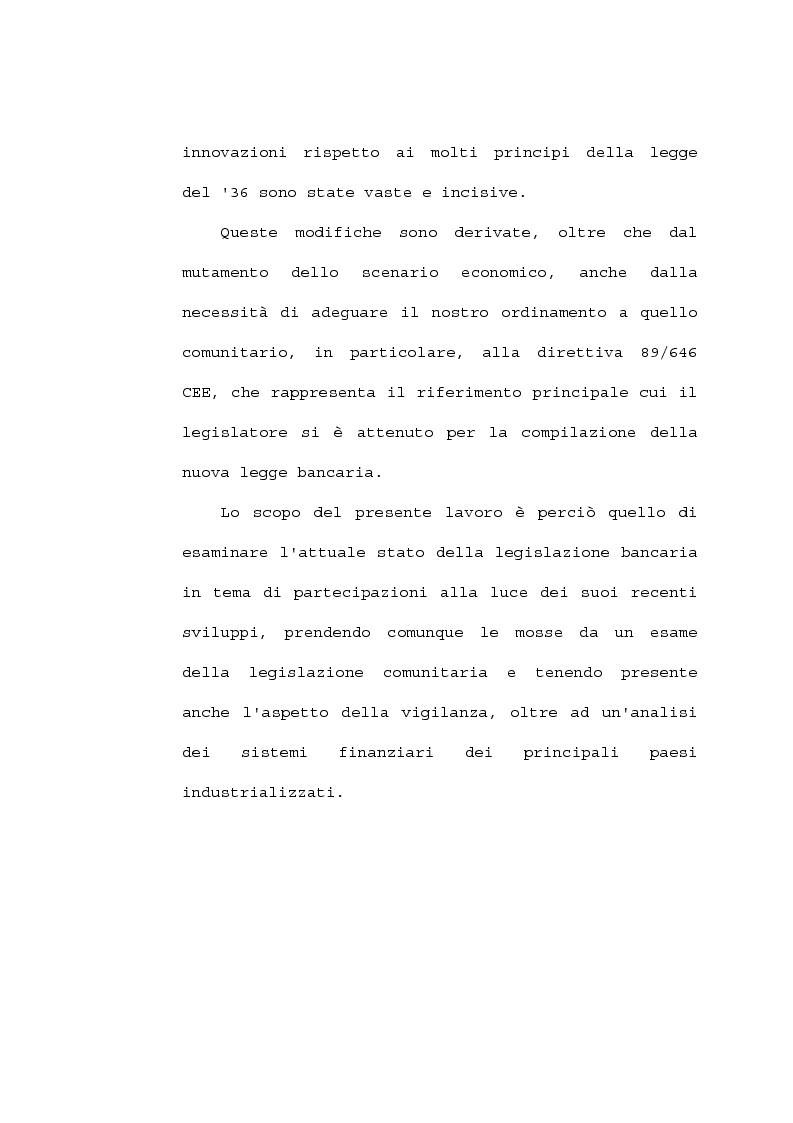Anteprima della tesi: La partecipazione delle banche al capitale industriale, Pagina 5