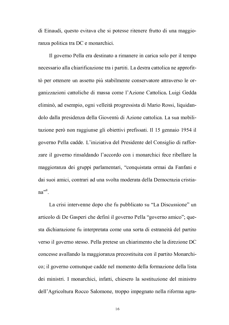 Anteprima della tesi: La politica interna del centrosinistra, Pagina 14