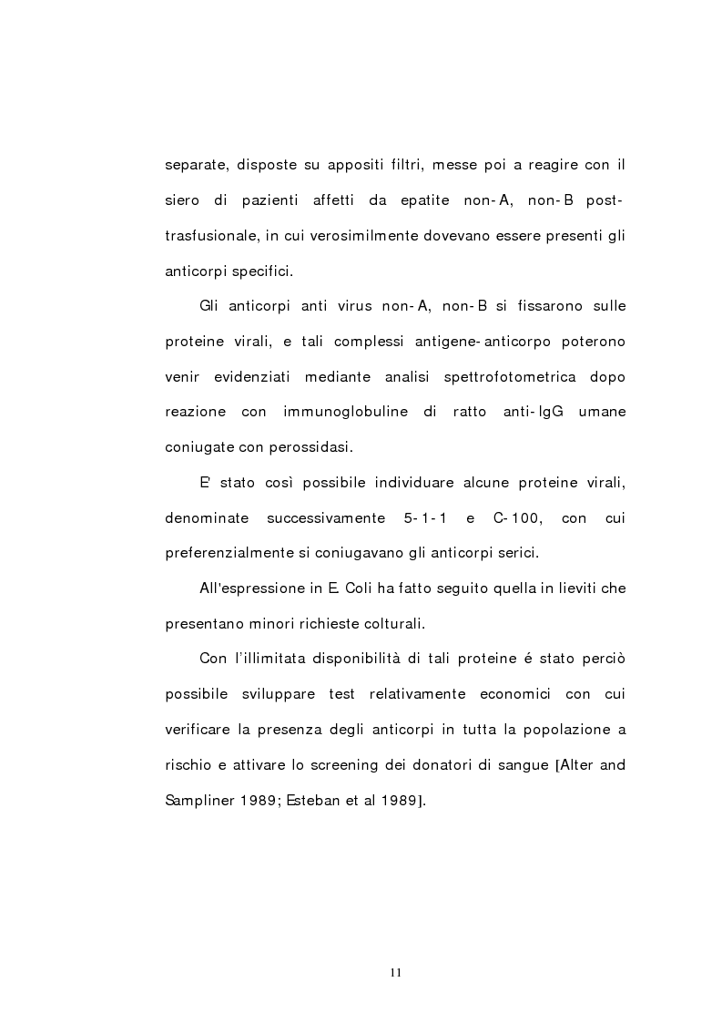 Anteprima della tesi: Indagine epidemiologica sull'infezione da virus dell'epatite C: prevalenza nella popolazione del Nord-Est d'Italia di un nuovo genotipo virale, Pagina 6