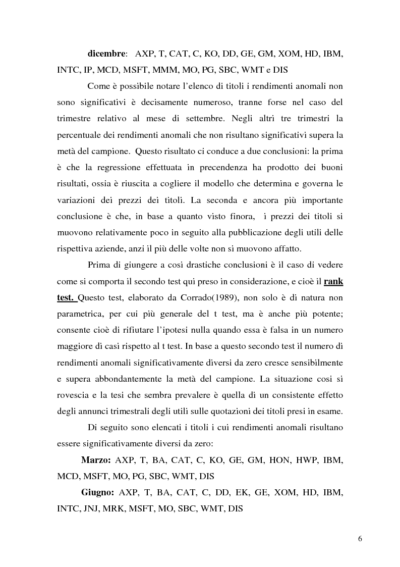 Anteprima della tesi: Event studies in finance, Pagina 6