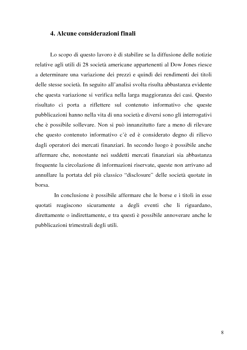 Anteprima della tesi: Event studies in finance, Pagina 8