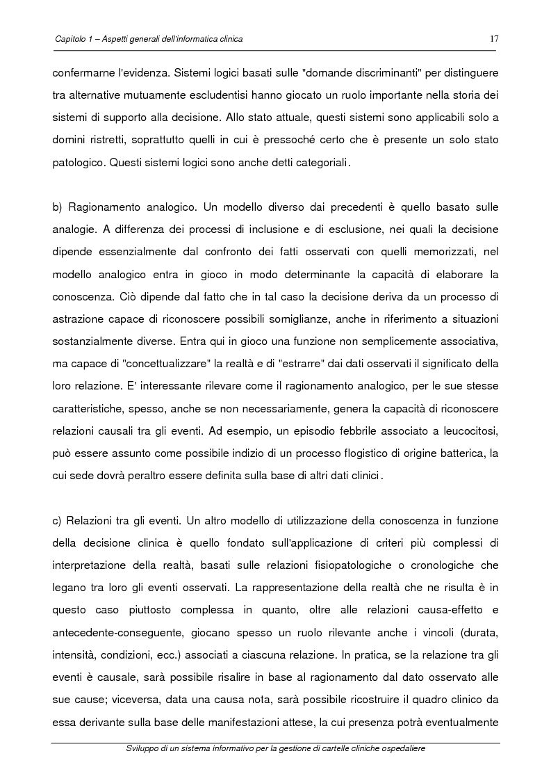 Anteprima della tesi: Sviluppo di un sistema informativo per la gestione di cartelle cliniche ospedaliere, Pagina 14