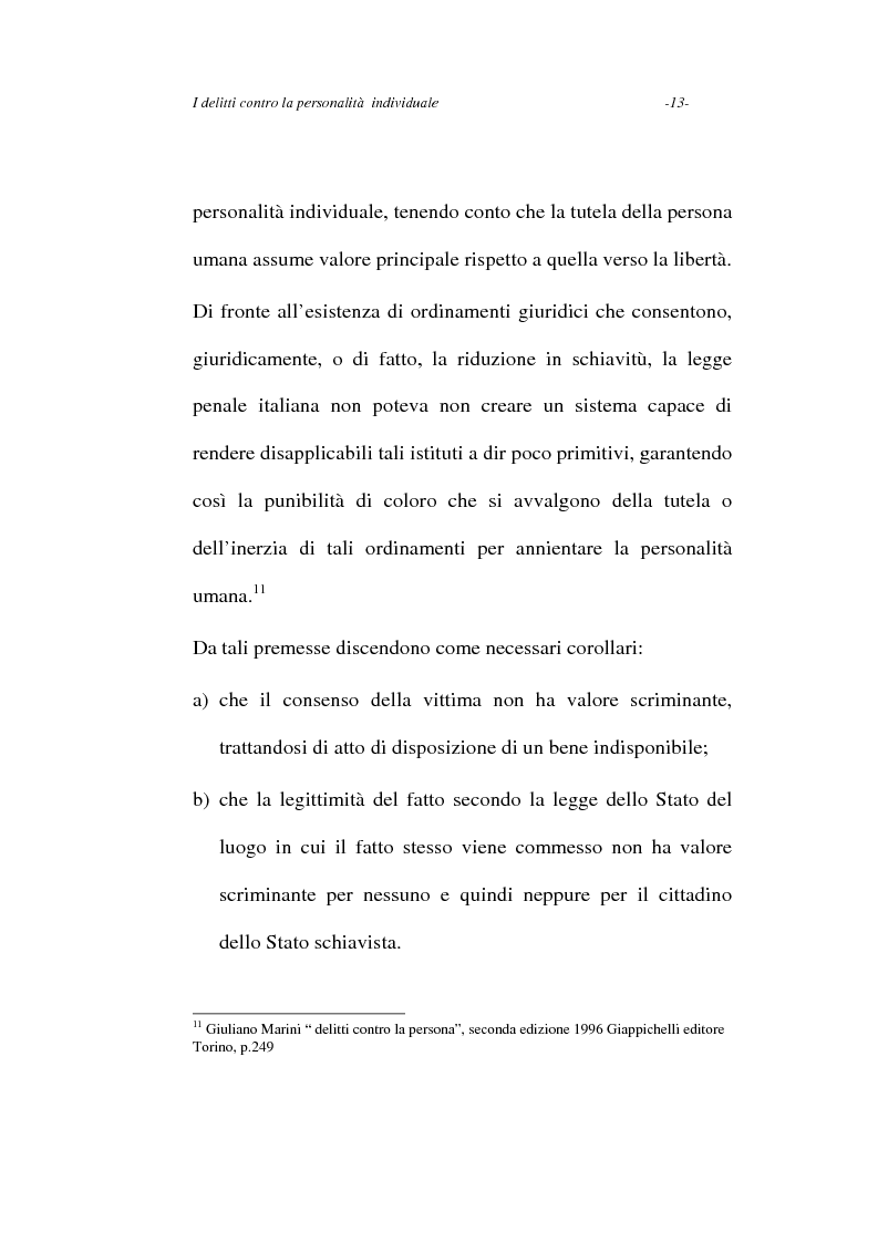 Anteprima della tesi: I delitti contro la personalità individuale, Pagina 13