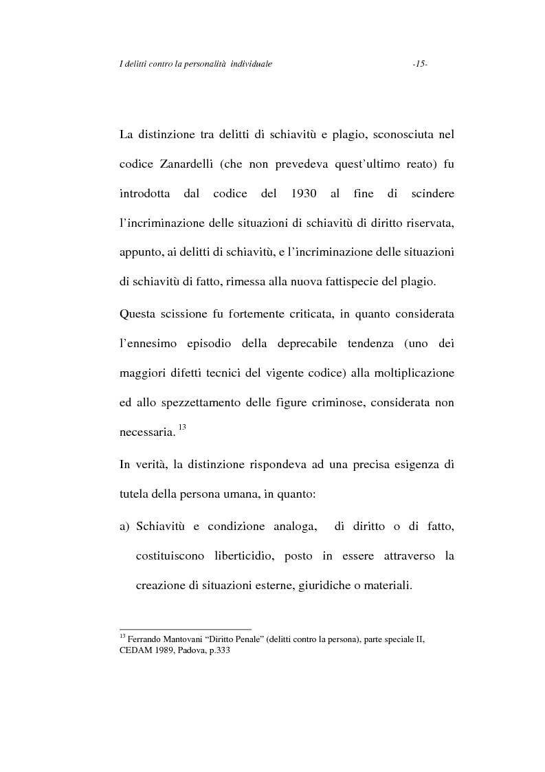 Anteprima della tesi: I delitti contro la personalità individuale, Pagina 15
