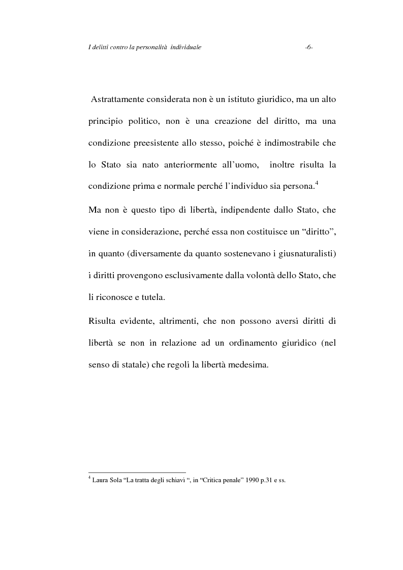 Anteprima della tesi: I delitti contro la personalità individuale, Pagina 6