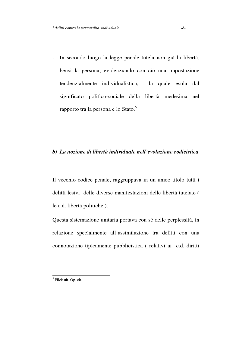 Anteprima della tesi: I delitti contro la personalità individuale, Pagina 8