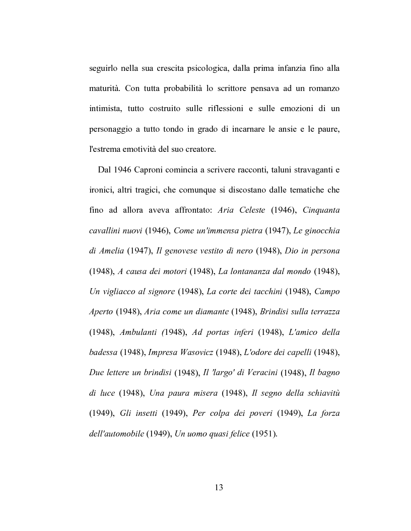 Anteprima della tesi: I racconti di Giorgio Caproni, Pagina 11
