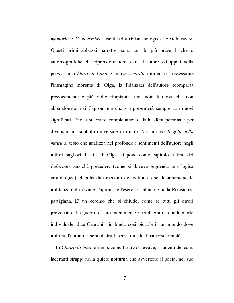 Anteprima della tesi: I racconti di Giorgio Caproni, Pagina 5