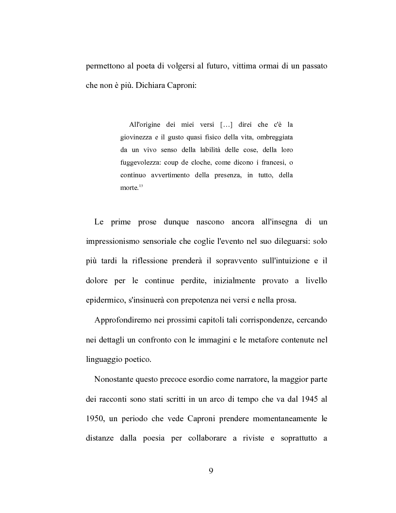 Anteprima della tesi: I racconti di Giorgio Caproni, Pagina 7