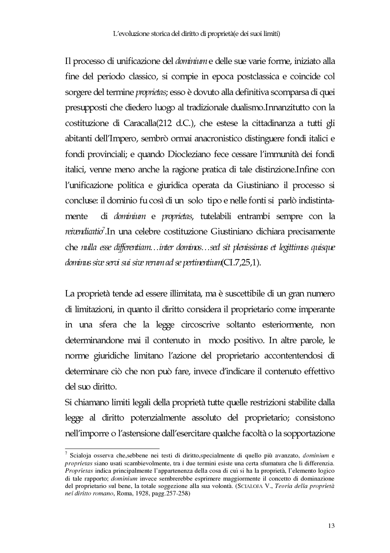 Anteprima della tesi: Il diritto di proprietà e il potere espropriativo dello Stato nella Costituzione e nel diritto vigente, Pagina 12