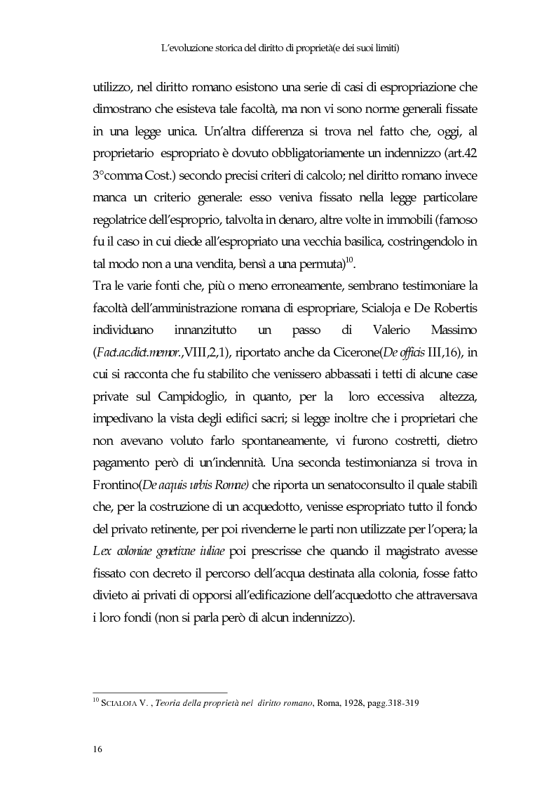 Anteprima della tesi: Il diritto di proprietà e il potere espropriativo dello Stato nella Costituzione e nel diritto vigente, Pagina 15