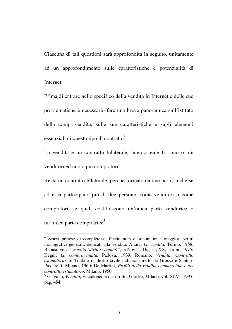 Anteprima della tesi: La compravendita in Internet, Pagina 5