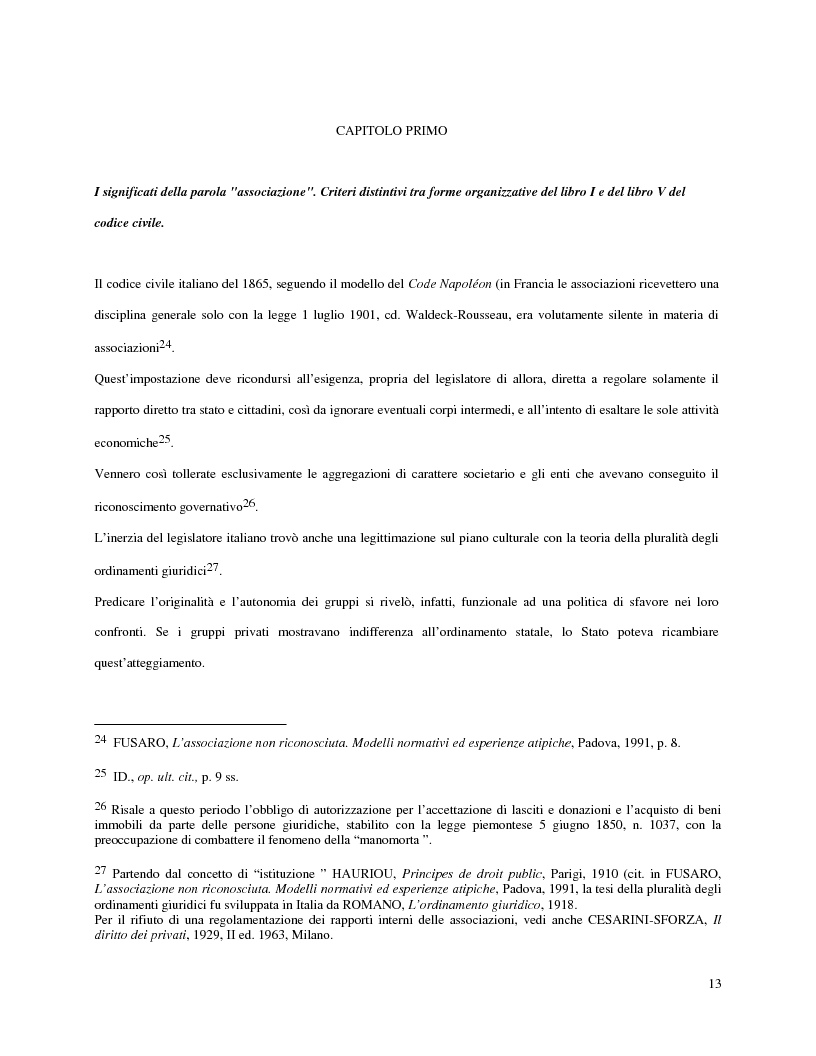 Anteprima della tesi: L'attività d'impresa degli enti senza scopo di lucro, Pagina 10