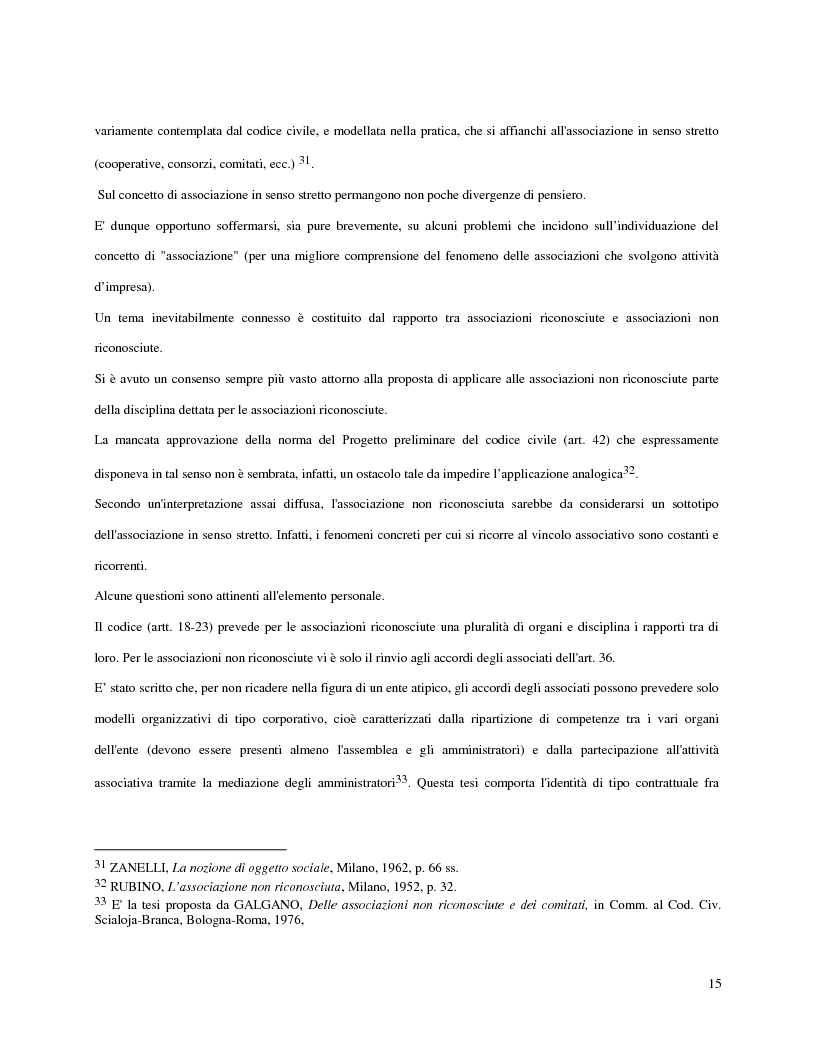Anteprima della tesi: L'attività d'impresa degli enti senza scopo di lucro, Pagina 12