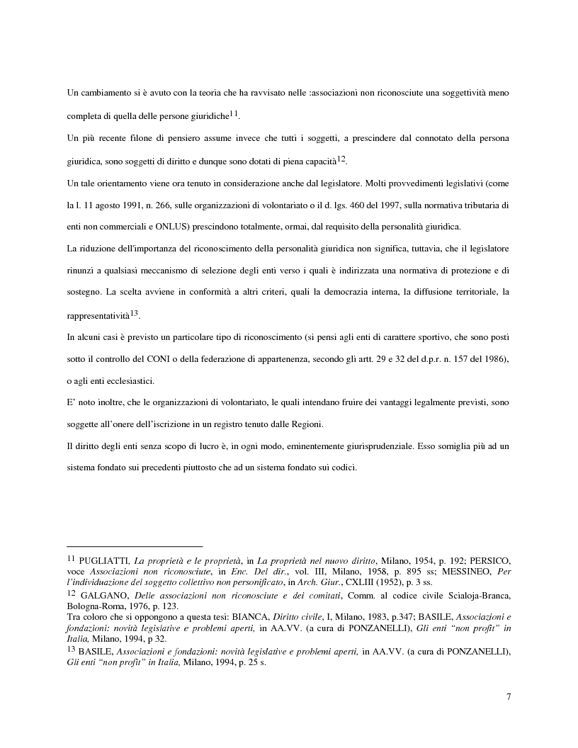 Anteprima della tesi: L'attività d'impresa degli enti senza scopo di lucro, Pagina 4