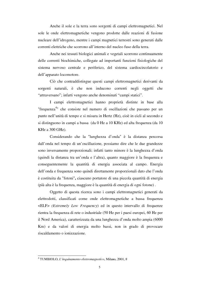 Anteprima della tesi: Inquinamento elettromagnetico da elettrodotti, Pagina 3