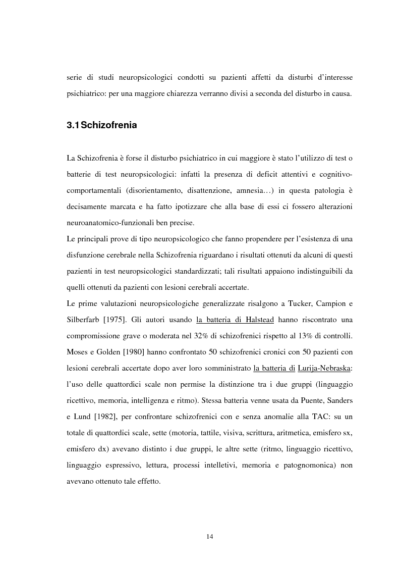 Anteprima della tesi: Aspetti neuropsicologici nei Disturbi della Condotta Alimentare (DCA): contributo personale, Pagina 11