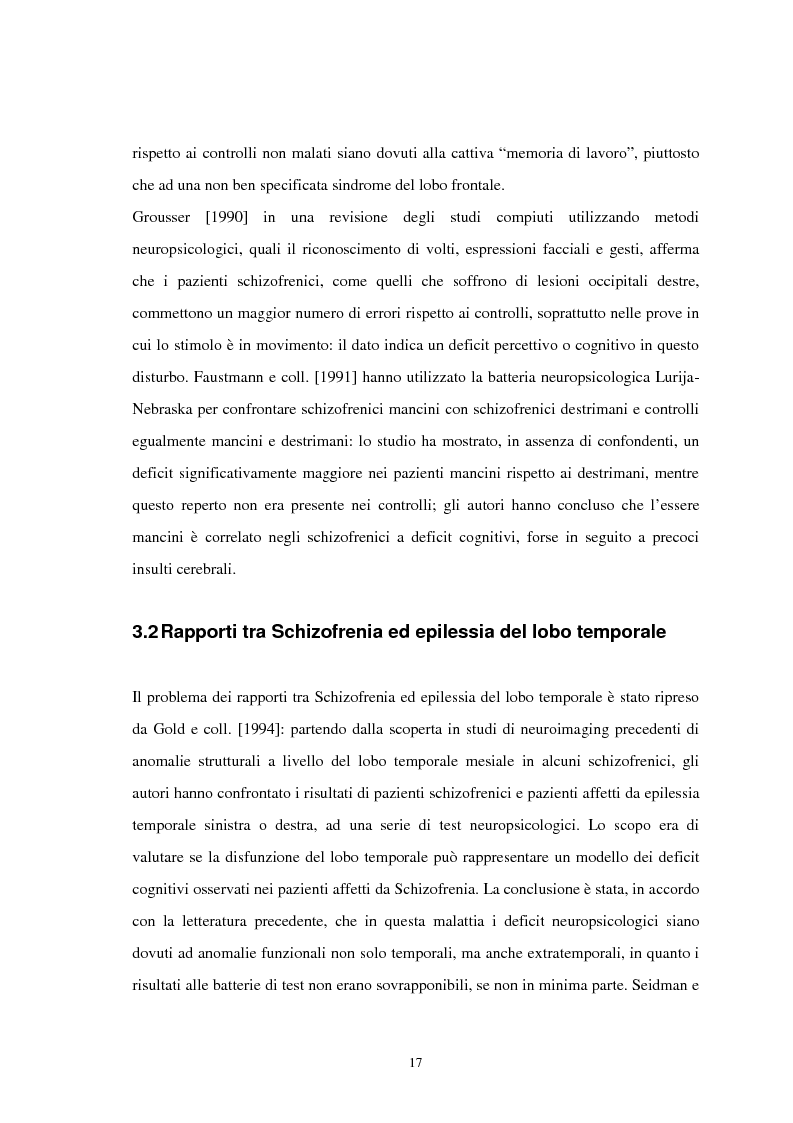 Anteprima della tesi: Aspetti neuropsicologici nei Disturbi della Condotta Alimentare (DCA): contributo personale, Pagina 14