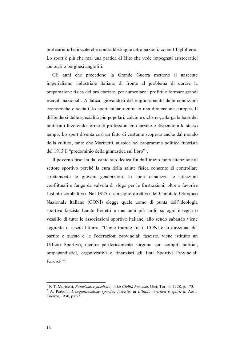 Anteprima della tesi: Colonia elioterapica padana. Sport e fascismo a Guastalla, Pagina 16
