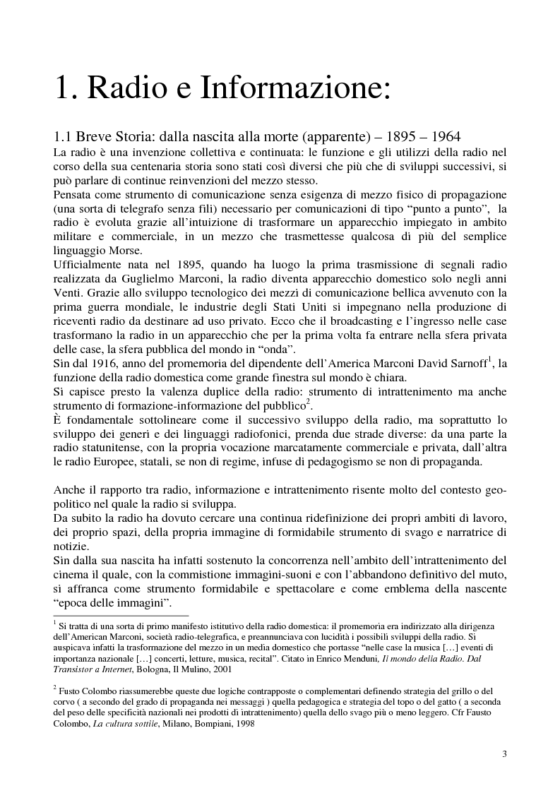 Anteprima della tesi: Radio Radicale e RadioRadicale.it: due strategie comunicative convergenti, Pagina 2
