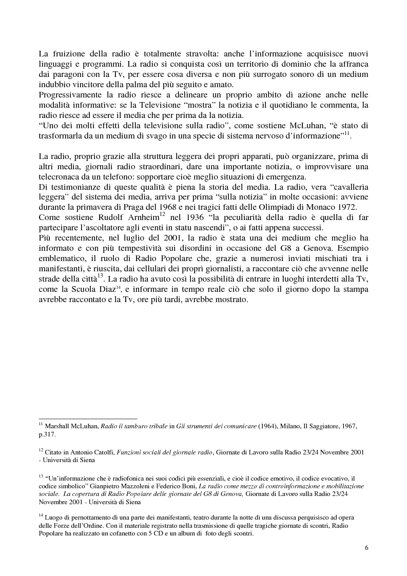 Anteprima della tesi: Radio Radicale e RadioRadicale.it: due strategie comunicative convergenti, Pagina 5