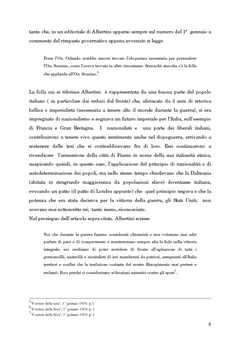 Anteprima della tesi: L'avvento del fascismo attraverso le pagine del ''Corriere della Sera'' (1919-1925), Pagina 7