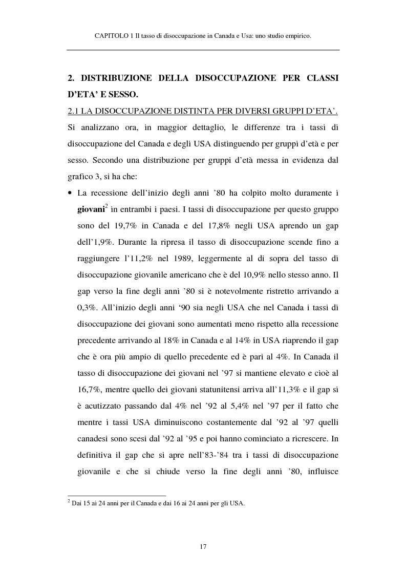 Anteprima della tesi: Il tasso di disoccupazione in Canada e USA negli anni ’80 e ’90: analisi macroeconomica e ipotesi sulla divergenza, Pagina 12