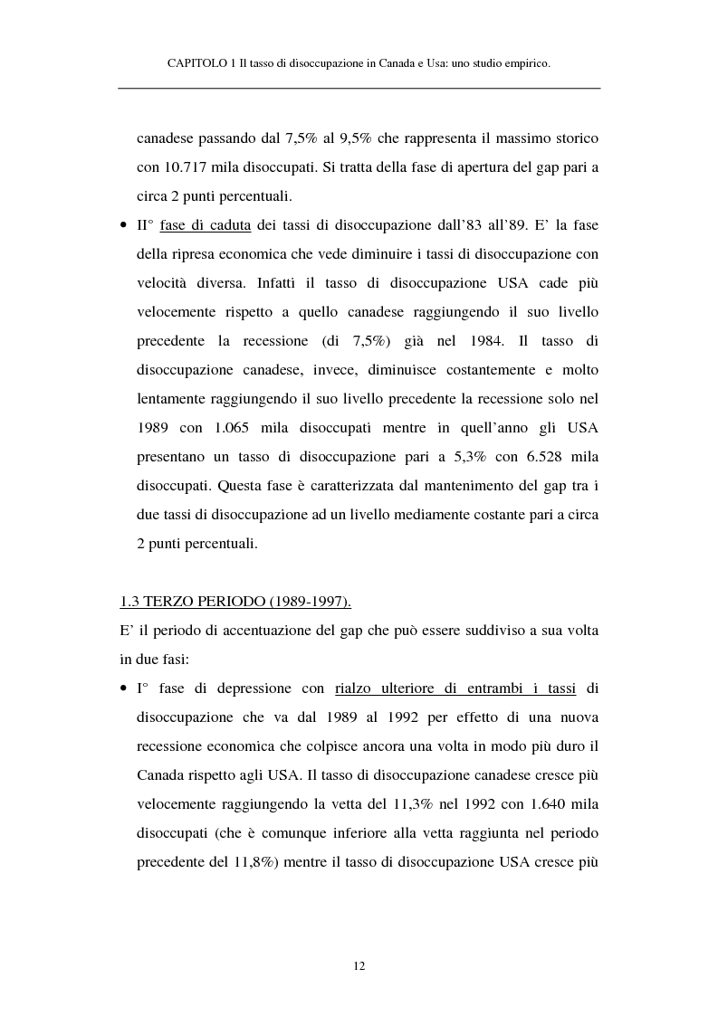 Anteprima della tesi: Il tasso di disoccupazione in Canada e USA negli anni ’80 e ’90: analisi macroeconomica e ipotesi sulla divergenza, Pagina 7