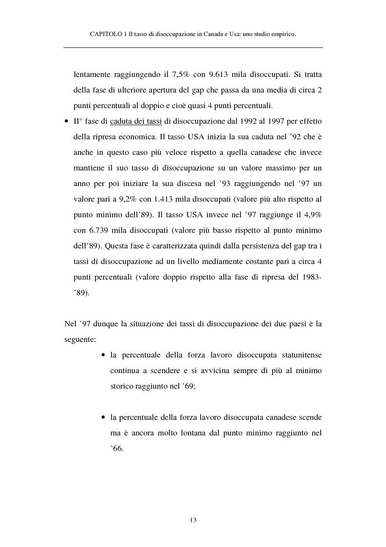 Anteprima della tesi: Il tasso di disoccupazione in Canada e USA negli anni ’80 e ’90: analisi macroeconomica e ipotesi sulla divergenza, Pagina 8