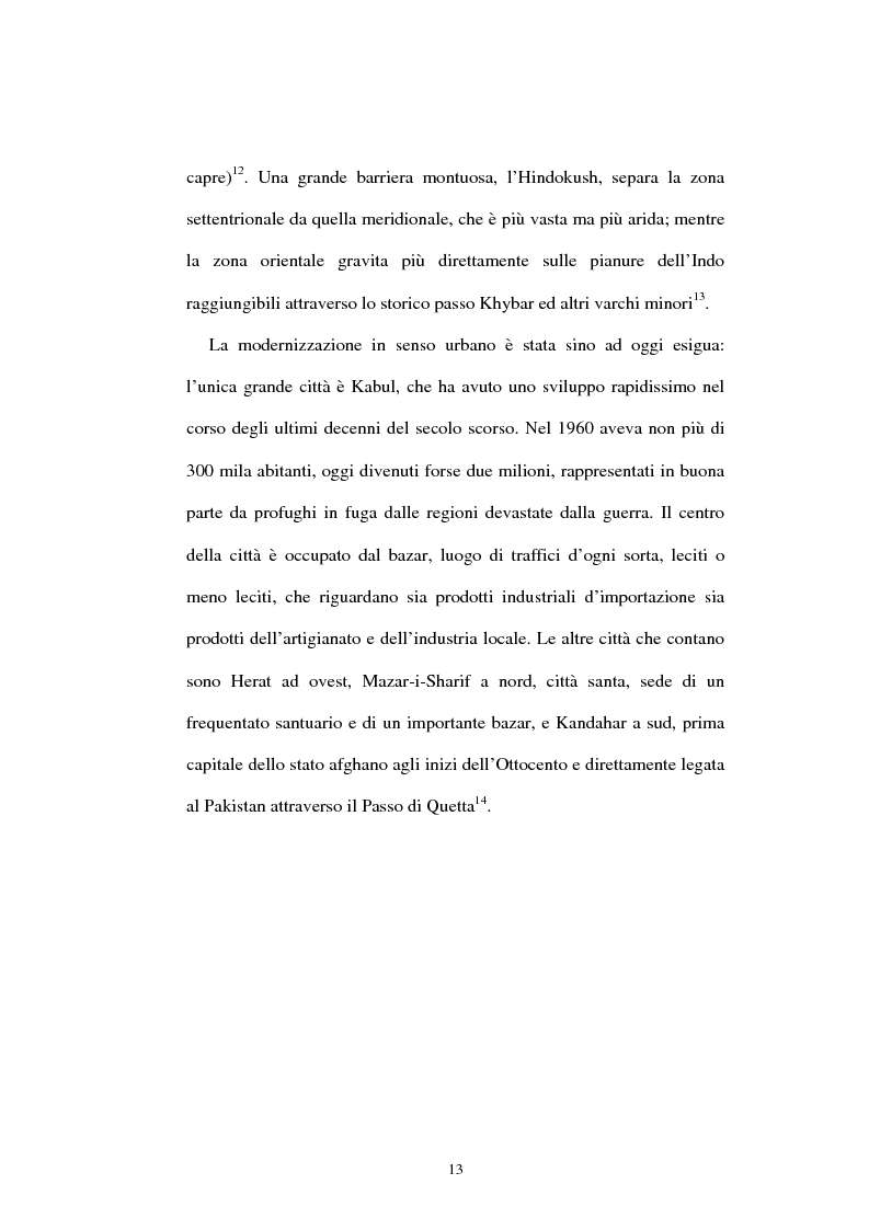 Anteprima della tesi: L'Afghanistan nelle relazioni internazionali, Pagina 7