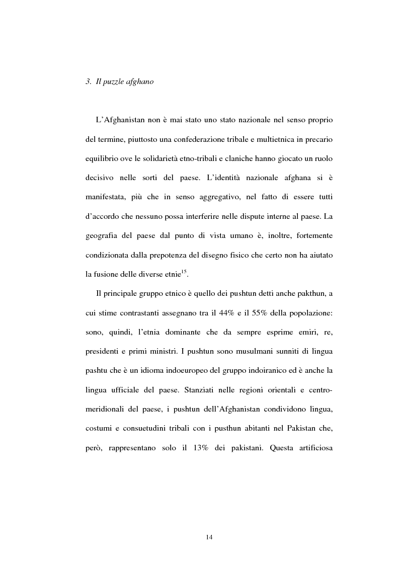 Anteprima della tesi: L'Afghanistan nelle relazioni internazionali, Pagina 8