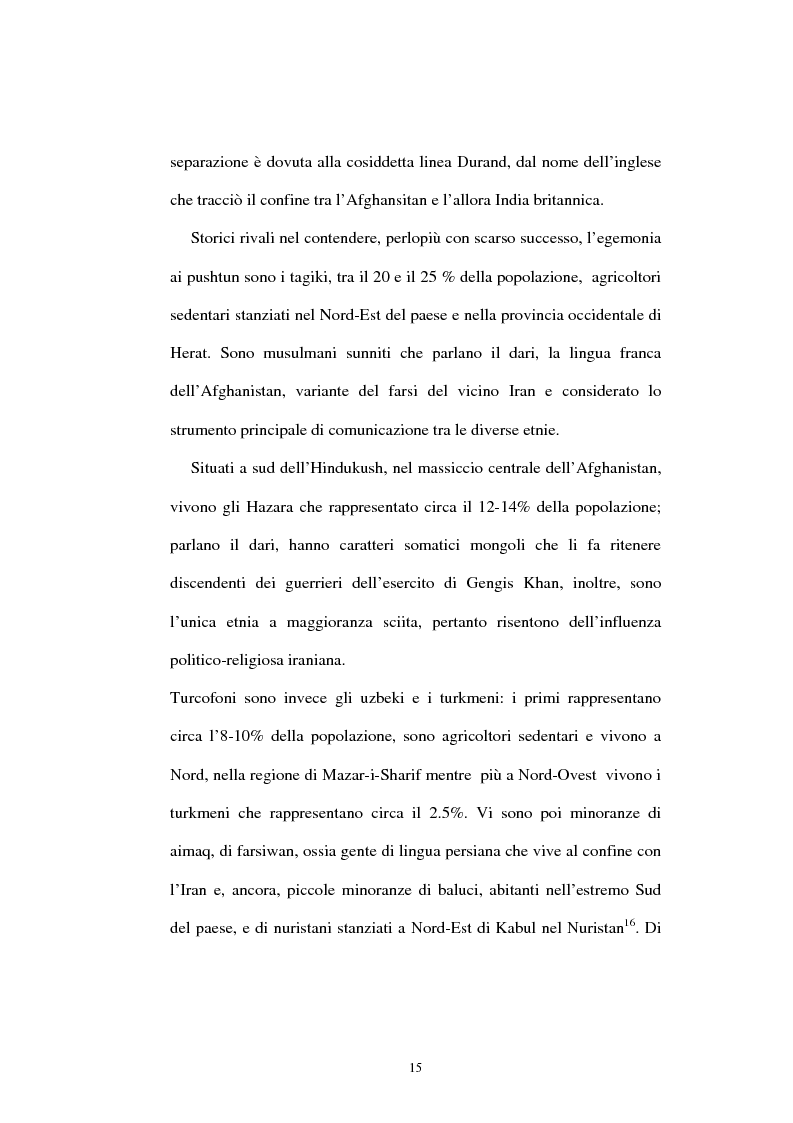 Anteprima della tesi: L'Afghanistan nelle relazioni internazionali, Pagina 9