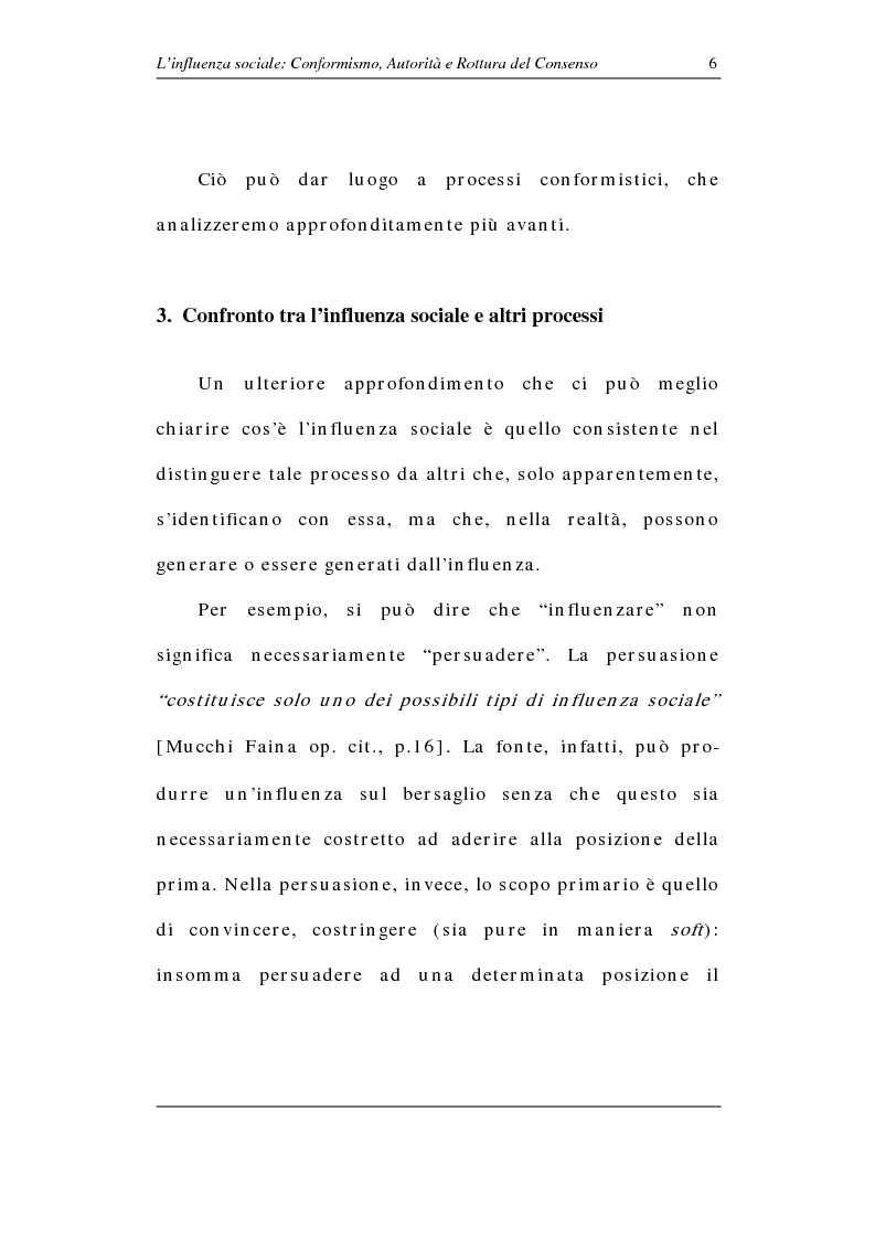 Anteprima della tesi: L'influenza sociale: conformismo, autorità e rottura del consenso, Pagina 11