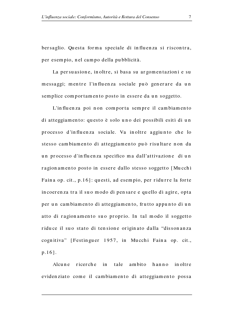 Anteprima della tesi: L'influenza sociale: conformismo, autorità e rottura del consenso, Pagina 12
