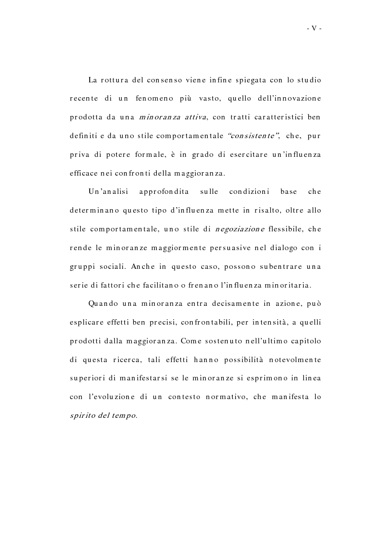 Anteprima della tesi: L'influenza sociale: conformismo, autorità e rottura del consenso, Pagina 5