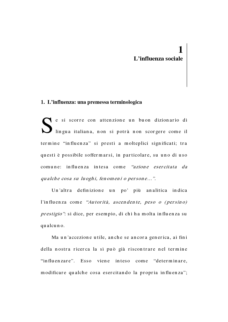 Anteprima della tesi: L'influenza sociale: conformismo, autorità e rottura del consenso, Pagina 6