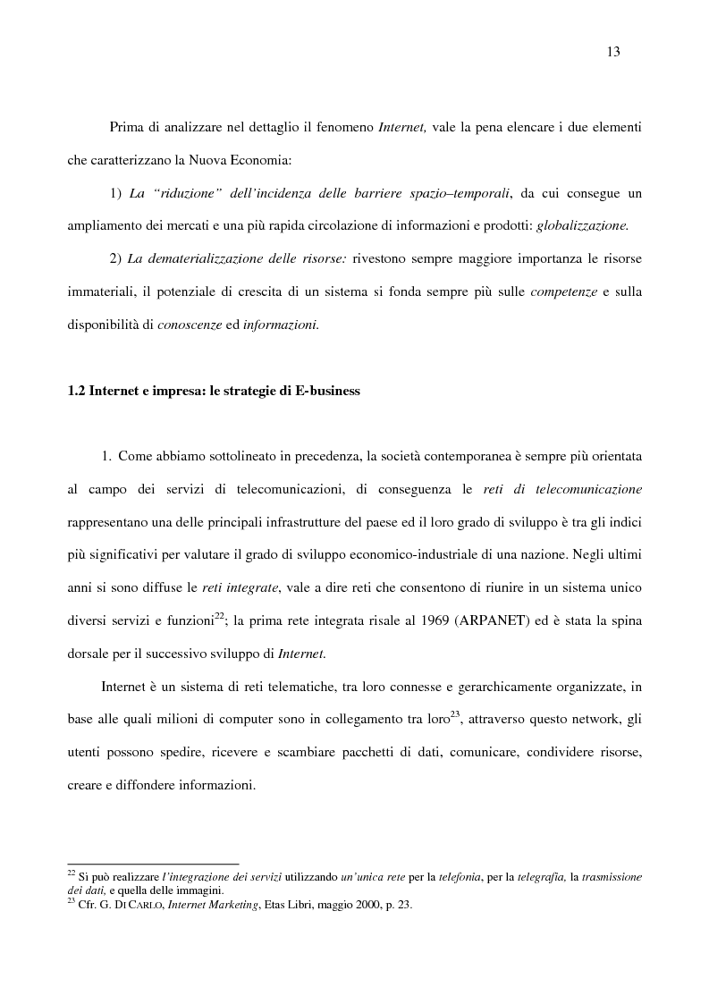 Anteprima della tesi: Le nuove strategie di Internet marketing e di commercio elettronico, Pagina 11