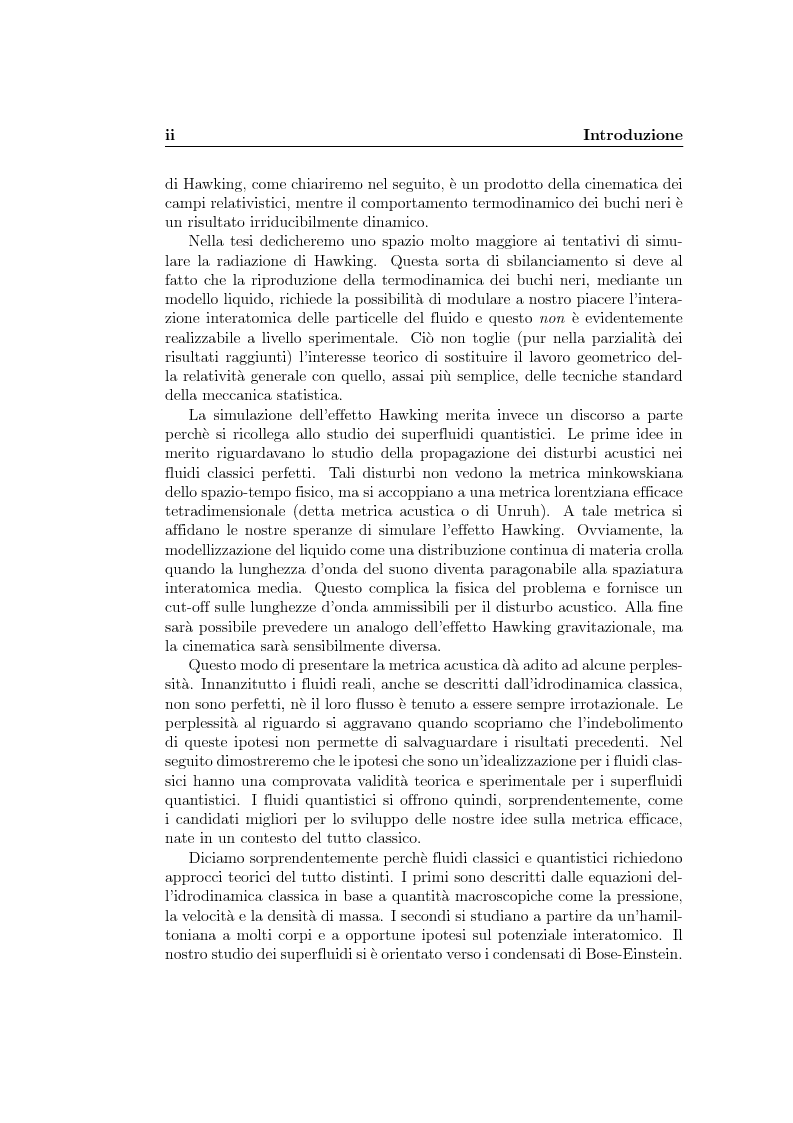 Anteprima della tesi: Analogie idrodinamiche nella fisica dei buchi neri, Pagina 2