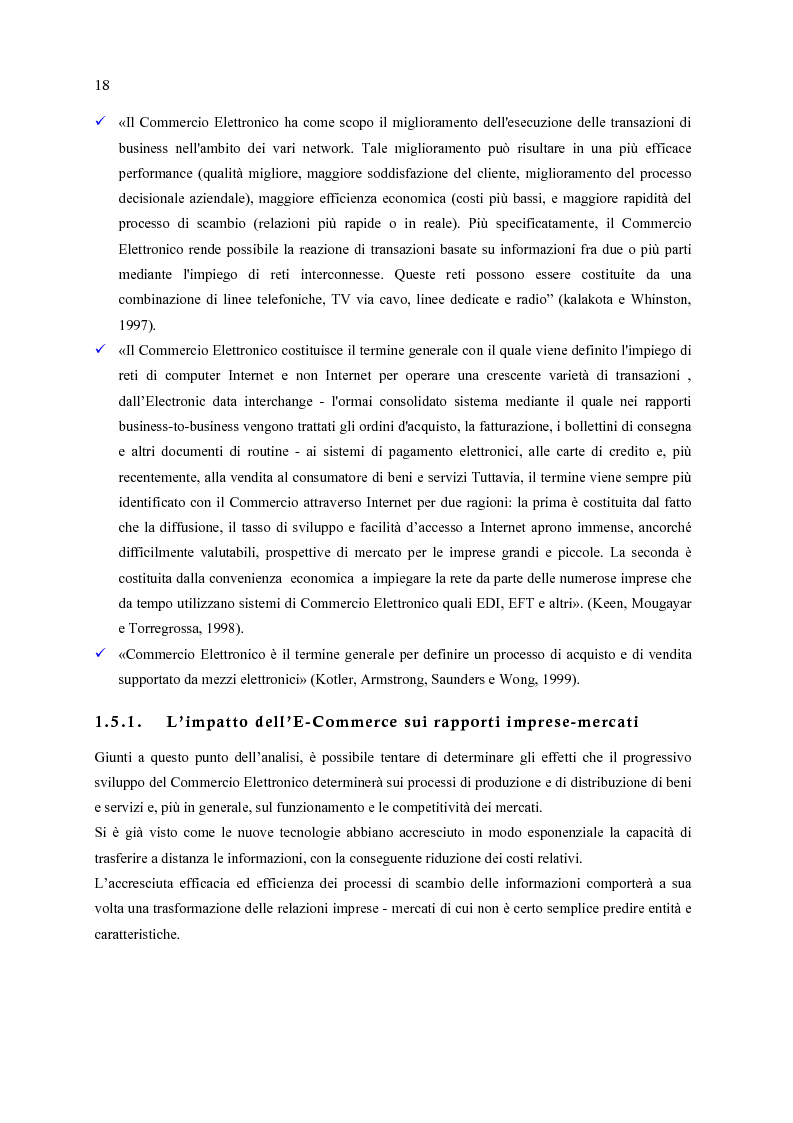 Anteprima della tesi: E-Commerce: nuovi scenari per nuovi mercati, Pagina 10