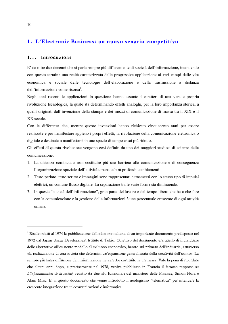 Anteprima della tesi: E-Commerce: nuovi scenari per nuovi mercati, Pagina 2
