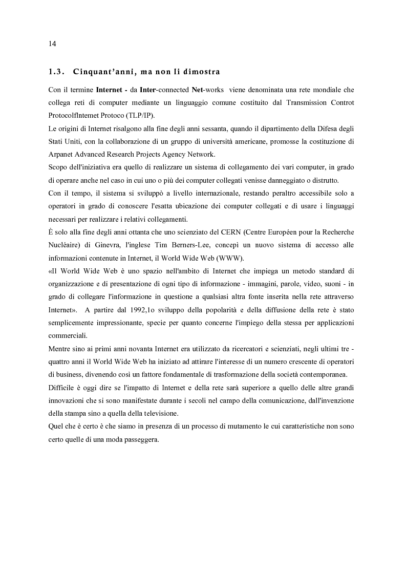 Anteprima della tesi: E-Commerce: nuovi scenari per nuovi mercati, Pagina 6