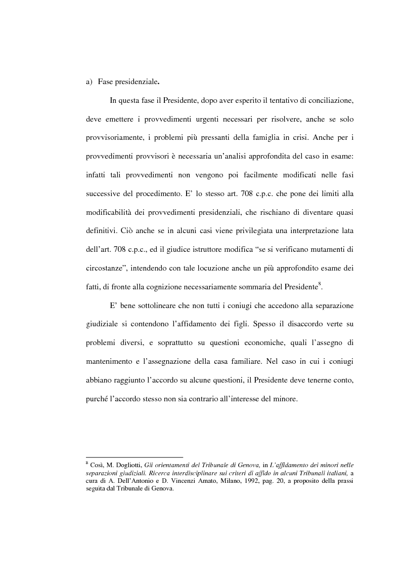 Anteprima della tesi: L'affidamento della prole nella separazione giudiziale dei coniugi, Pagina 10