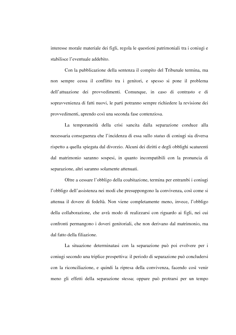 Anteprima della tesi: L'affidamento della prole nella separazione giudiziale dei coniugi, Pagina 12